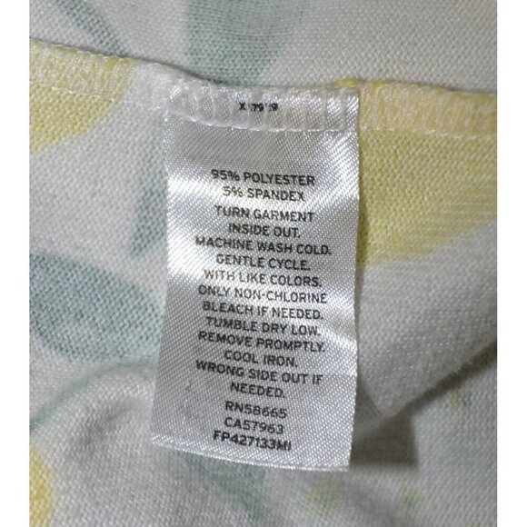 Cute Free Press Elastic Waist Pull On Ribbed Shorts Size M Lemon Pattern - Picture 7 of 8